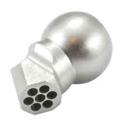 SDK-12.5/60 - Piranha Coolant Line Special Nozzle Ø1.8mm, 60° Elbow Short, 1/4"